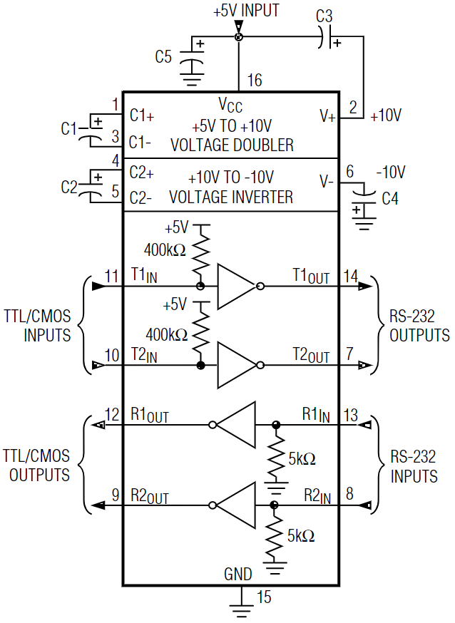 MAX232CPE+