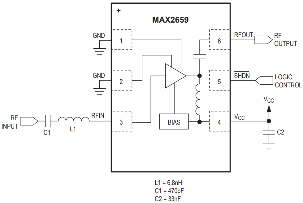 MAX2659ELT+TG126