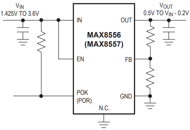 MAX8556ETE+T