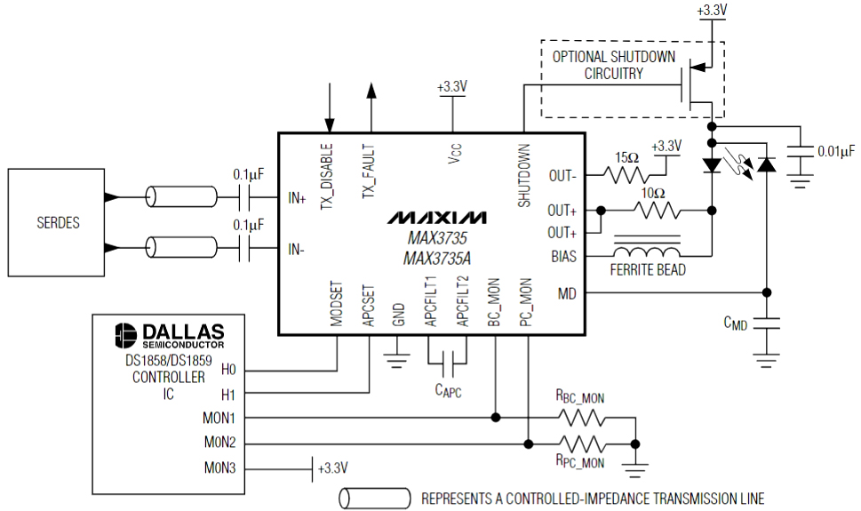 MAX3735AETG-T